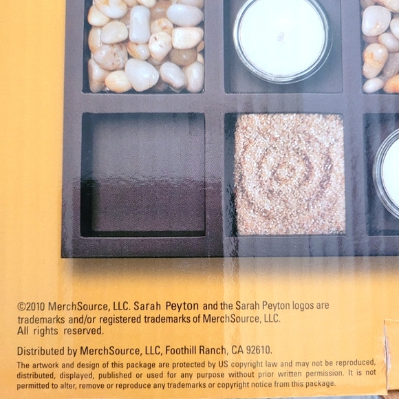 Candle Serenity Garden | Wood Tabletop Zen Decor NEW - Picture 8 of 12